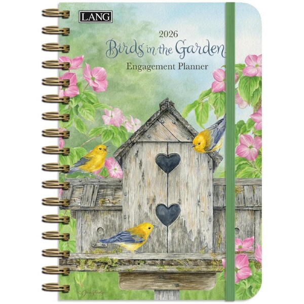 Lang 2026 Engagement Planner Birds in the Garden Diary