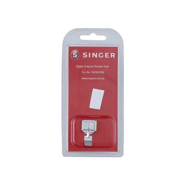 Singer Metal Zipper Foot Sewing Machine Low Shank Clip On