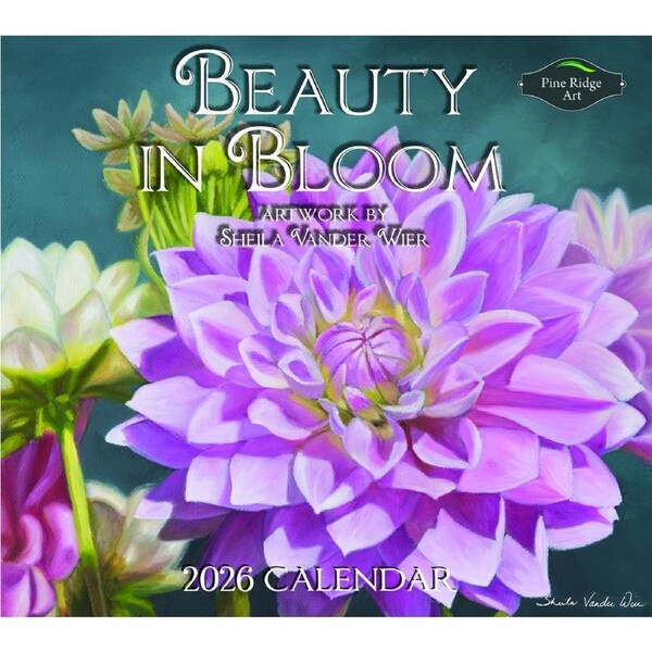 Pine Ridge 2026 Calendar Beauty in Bloom Calender Fits Wall Frame