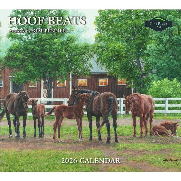 Pine Ridge 2026 Calendar Hoof Beats Calender Fits Wall Frame
