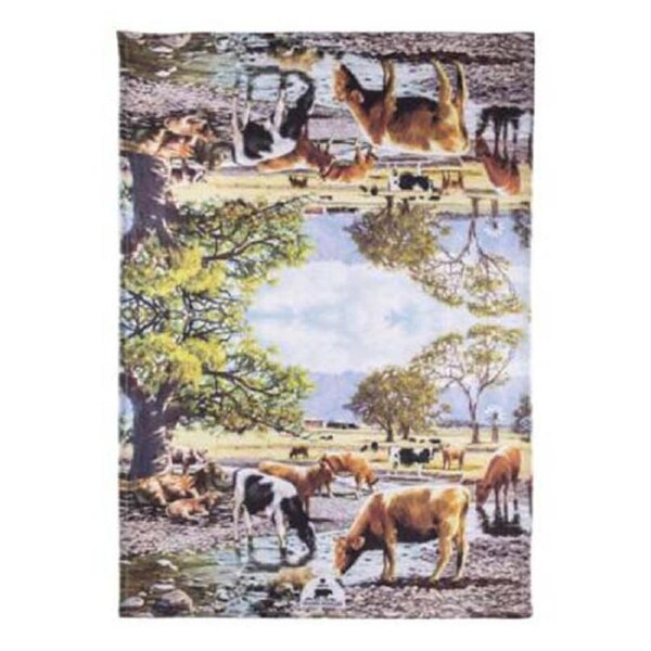 Ladelle Grazing Paddocks By The Creek Teatowel 520863