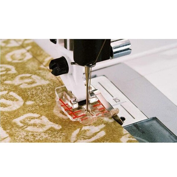 Husqvarna Viking Clear 1/4 inch Piecing Foot with Guide #1-7 Sewing Machines