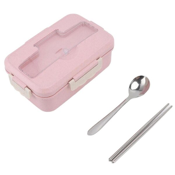 Bento Box Thermal Bento Lunch Box with Spoon and Chopsticks Students