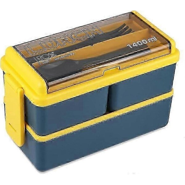 Bento Box for Adults, Kisstta Bento Boxes for Adults/Kids, Leakproof Bento Box for Adults with Removable Compartments, Bento Box Lunch Box, Microwave