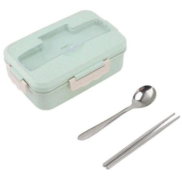 Bento Box Thermal Bento Lunch Box with Spoon and Chopsticks Students