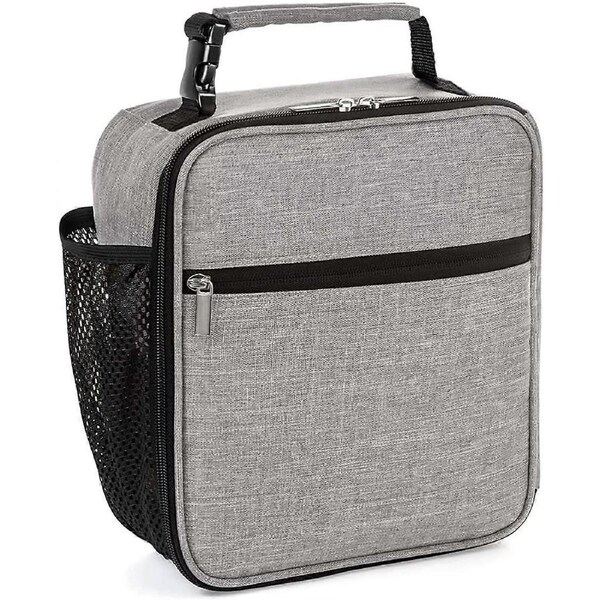 Lunch Bag Reusable Bento Bag Children's Bento Box Insulated Bento Bag Strong and Spacious Cool Bento Box(Gray)