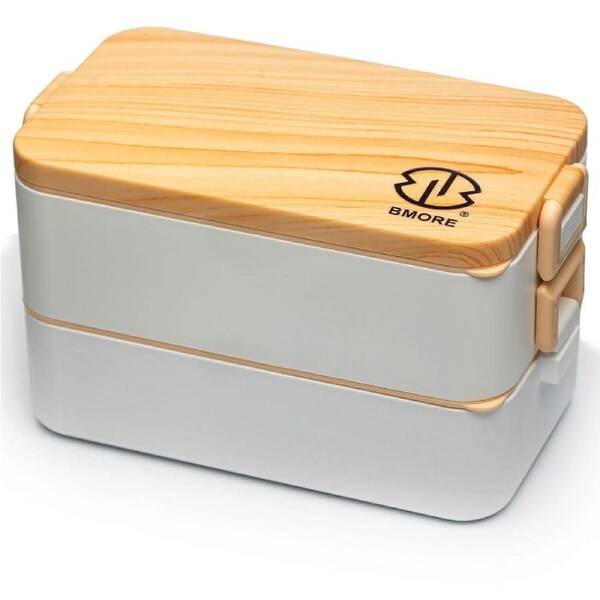 Bento Lunch Box,1000ml Bento Box with Stainless Steel Cutlery &