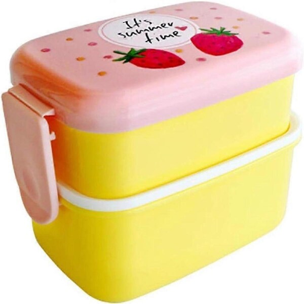 Bento Box Mini Lunch Box Microwave Portable Container Student Picnic Bento Box Strawberry