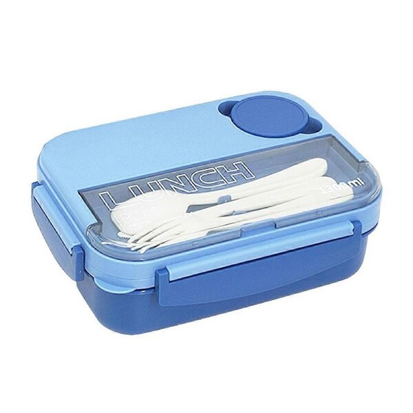 Bento Box, Lunch Box Kids, Bento Lunch Box for Kids/Toddler/Adults, 1300ML-4 Compartment Bento Box Adult Lunch Box