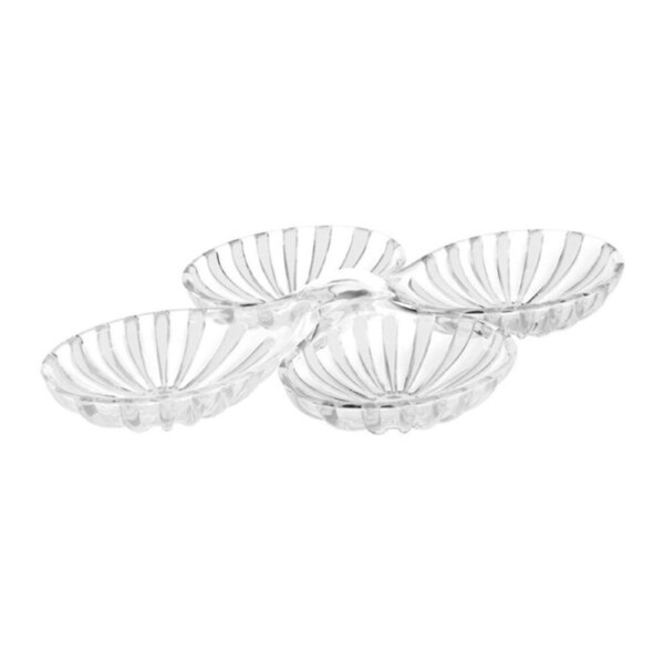 2pc Guzzini Dolcevita Hors D'Oeuvres Serving Snack Bowl 35cm Mother Of Pearl