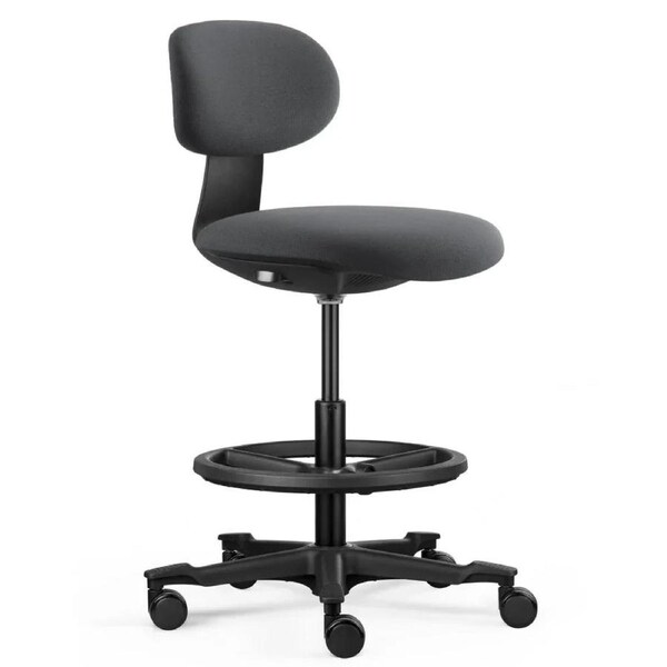 Rapidline Yoyo Drafting Stool Chair Dark Grey
