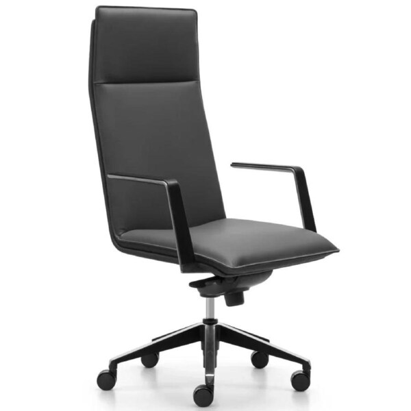 Rapidline Mirage Executive Chair High Back Leather Black