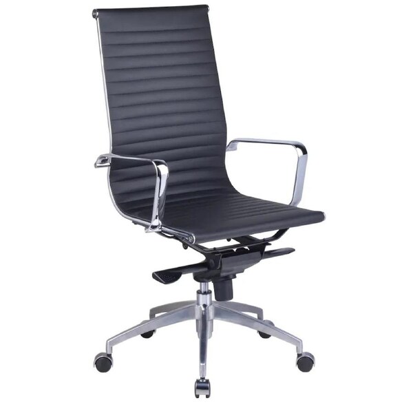 Rapidline PU605H Meeting Executive Chair High Back PU Leather Black