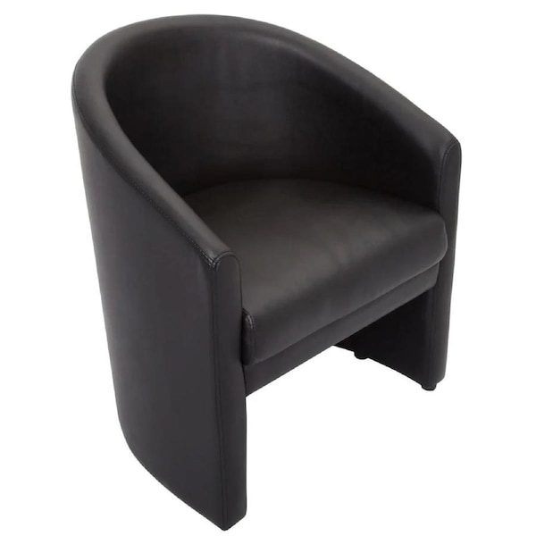 Rapidline Single Seater Space Tub Chair PU Leather Black