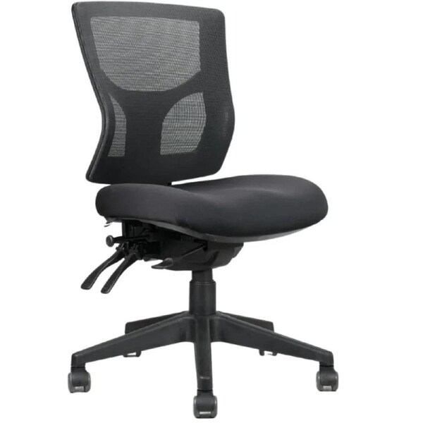 Rapidline Milan Mesh Chair Medium Back Black