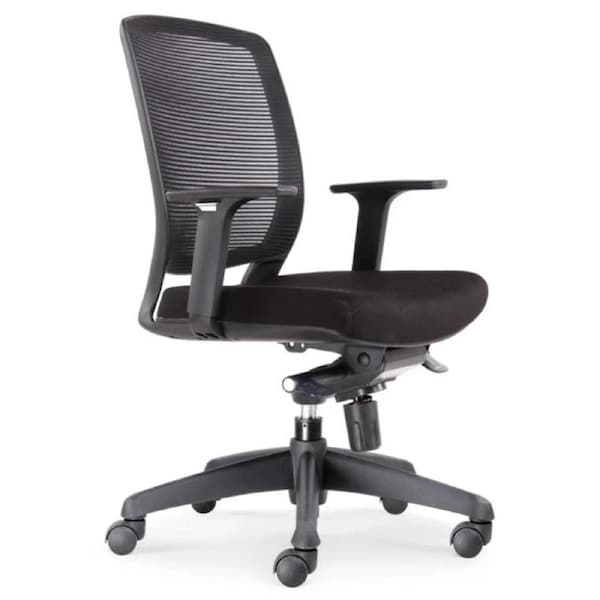 Rapidline Hartley Task Back Chair Medium Mesh Black