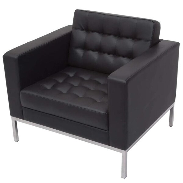 Rapidline Venus 1 Seater Sofa PU Leather Black