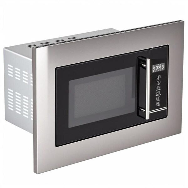 YOPOWER Built-In Microwave Oven, 20L Wall Oven with Timer, 5 Power Levels, 800W Kitchen Appliance with Stainless Steel