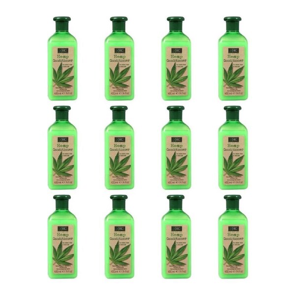 12PK XHC Hemp Oil Moisturising Conditioner For Shiny Hair 400ml Paraben Free