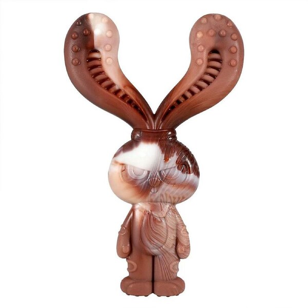 Dog Chew Toy Rabbit Shape Beef Flavour Durable Pet Teeth Cleaning Toy for Puppy