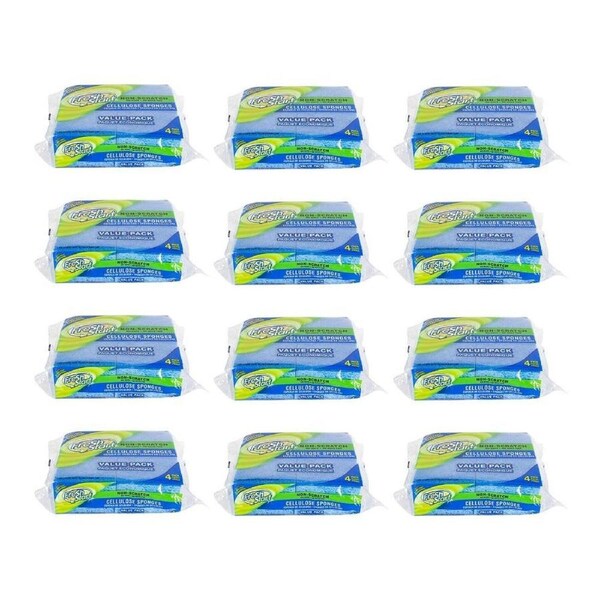 12x 4pc Fresh Start Multipurpose Cleaning Cellulose Sponge Value Pack