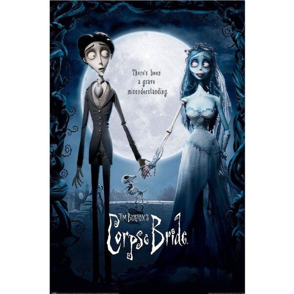 The Corpse Bride Wedding Couple Movie Poster