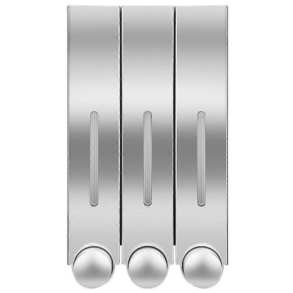 Soap Dispenser-6028 Three Cup Soap Dispenser - Silver