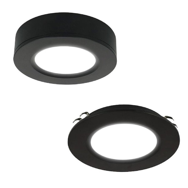 3A Avior 6 Tri-Colour LED Cabinet Light Black