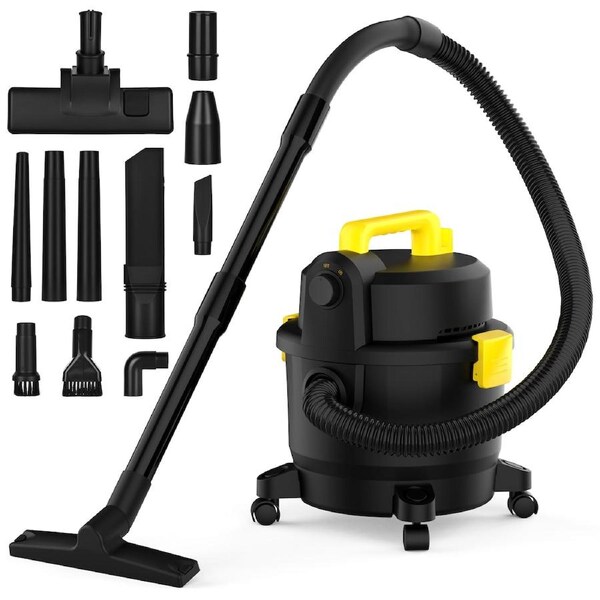 ADVWIN 4 in 1 Wet and Dry Vacuum Cleaner 18L 1000W Black for Pet Hair Dust Liquid