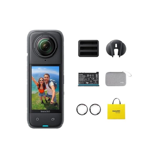 Insta360 X4 8K 360 Camera Adventure Bundle Black - Brand New