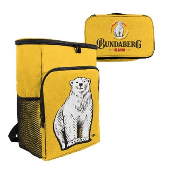 Bundy Bundaberg Rum Bear Drink Food Cooler Zip Bag Backpack