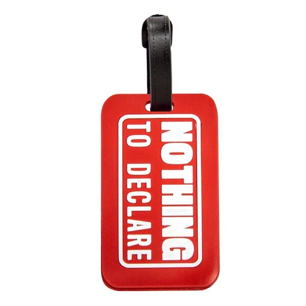 Travel Addict Luggage Tag Nothing to Declare