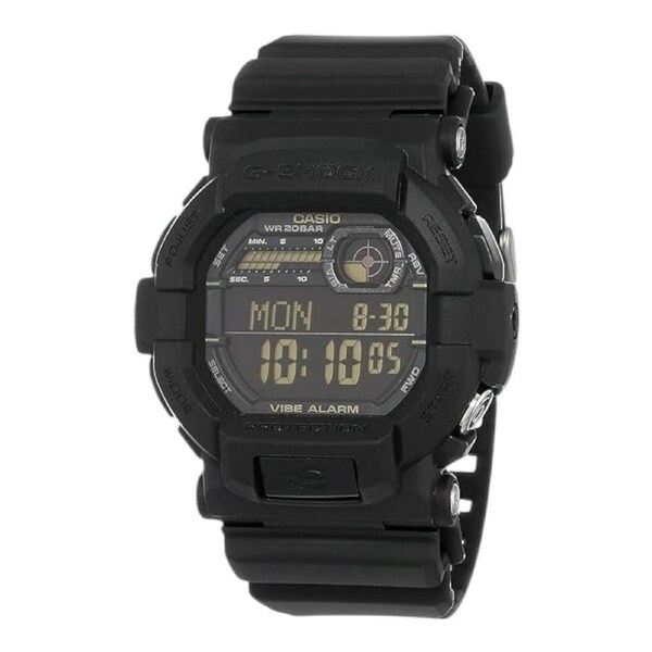 Casio G-Shock GD-350-1B Men’s Digital Watch Black Vibration Alert 200M LED