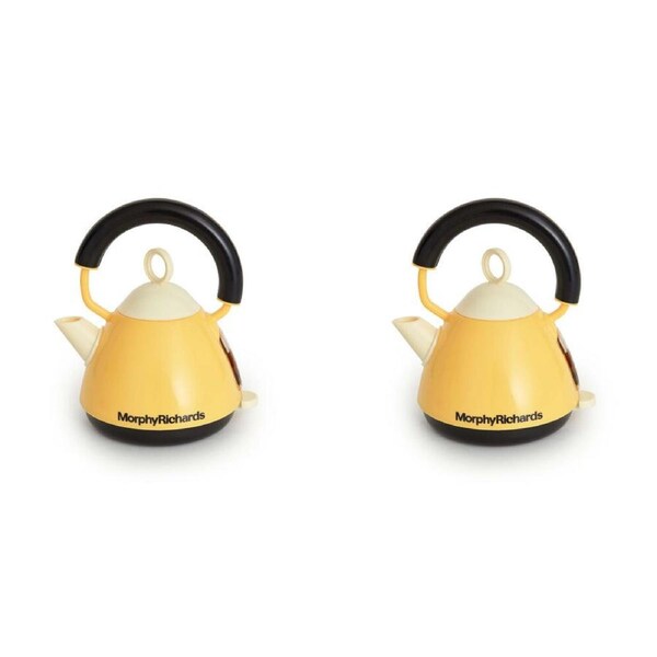 2PK Casdon Morphy Richards Kettle Toy Roleplay Pretend Kitchen Kids 3y+ Yellow