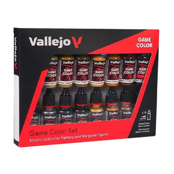 Vallejo Game Colour - Leather & Metal 16 Colour Set