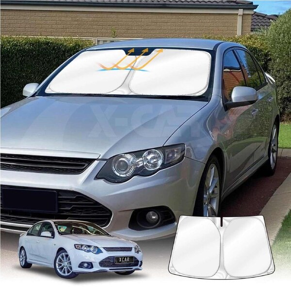 WindScreen Sun Shade for Ford Falcon FG FGX 2008-2016 Blocks UV Rays Foldable Custom Wind Screen Sun Visor Protector