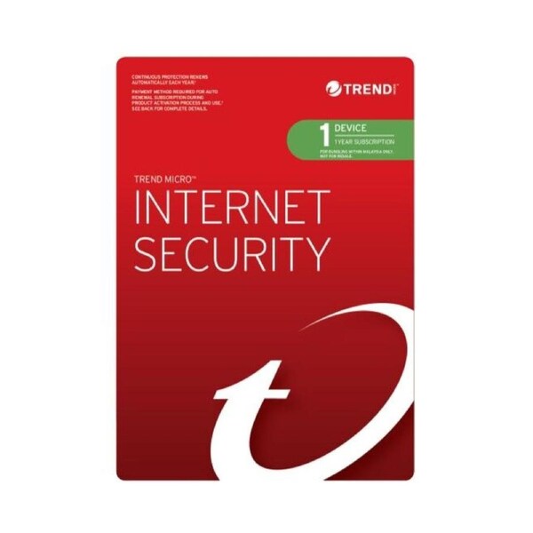 Trend Micro Internet Security (1 Device) 1yr AR