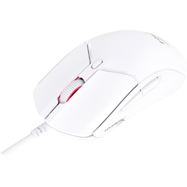 HP Pulsefire Haste 2 Gaming Mouse - USB 2.0 Type A - Optical - 6 Button(s) - 6 Programmable Button(s) - White - Cable - 26000 dpi - Symmetrical