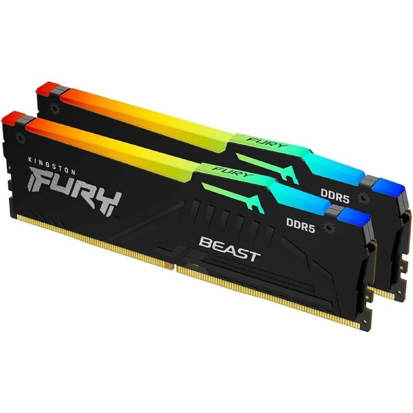 64GB 6000MT/s DDR5 CL30 DIMM Kit of 2 FURY Beast RGB EXPO