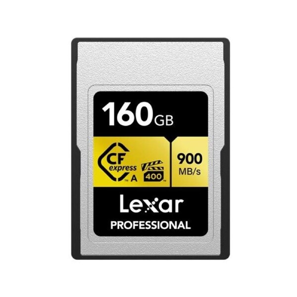 Lexar Professional CFexpress ™Type A card Gold series 160GB -- CFexpress Type A Professional Gold Series, up to 900MB/s read, 800MB/s write