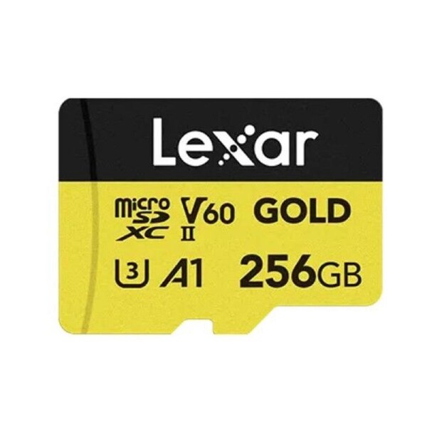 Lexar FMLSD-GOLD-256GB up to 280MB/s read, up to 180MB/s write 10, A1, V60, FULL-HD & 4K Video