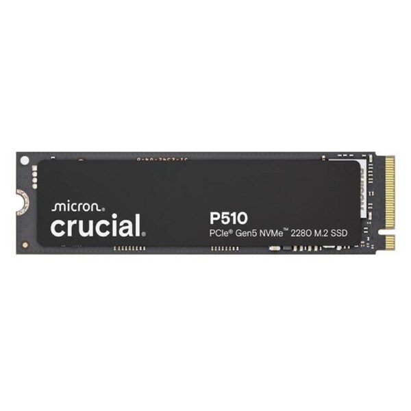 Crucial P510 1TB Gen5 NVMe 2280 M.2 SSD 1100/9500 MB/s R/W 600TBW 1.5M IOPS 1.5M hrs MTTF Full-Drive Encryption 5yrs