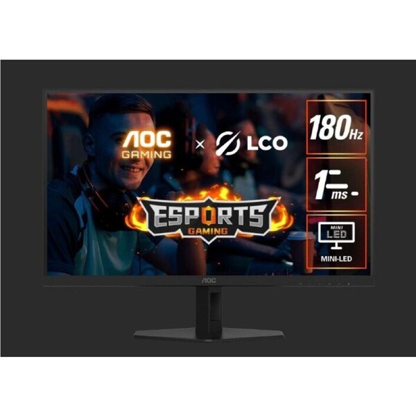 AOC 27' MiniLED 1152 Zones Fast VA QTD, QHD, 180Hz, 1ms, HDR1000,Low input lag, Gaming mode,Sniper Scope,Shadow Control,Flicker Free,Low blue mode