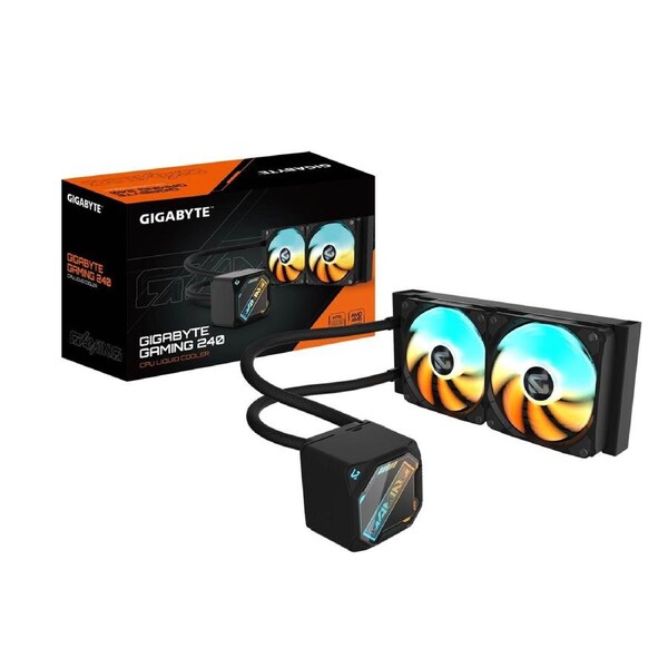 GIGABYTE GAMING 240 all-in-one liquid cooler, Intel 1851 / 1700 / 115X / 1200, AMD AM5 / AM4, Color ICE