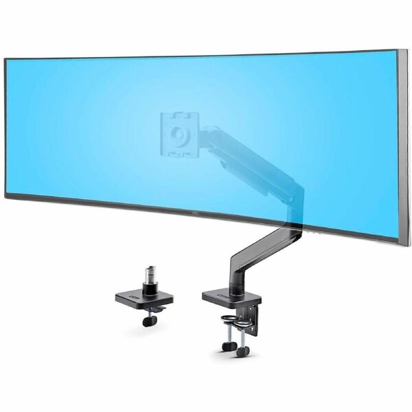 StarTech.com Monitor Desk Mount for up to 49in 32:9 Ultrawide Curved Screen, Mechanical Spring Arm, C-Clamp/Grommet, Max Weight 44lb/20kg - Monitor -