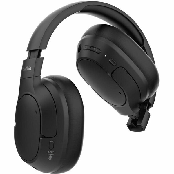 SoundForm Isolate#Noise Cancelling Over-Ear Headphones# - Black