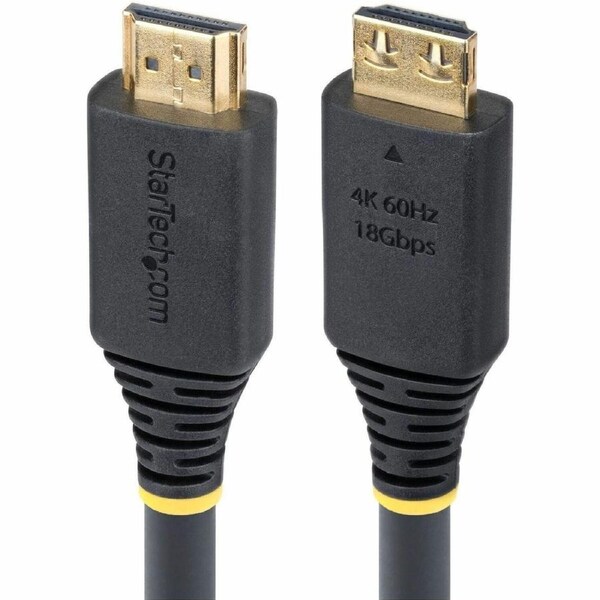 StarTech.com 20ft (6m) Active High Speed HDMI Cable with Gripping Connectors, 4K 60Hz/1440p 144Hz 18Gbps, UHD HDMI 2.0 Cord, TPE Jacket - High Speed