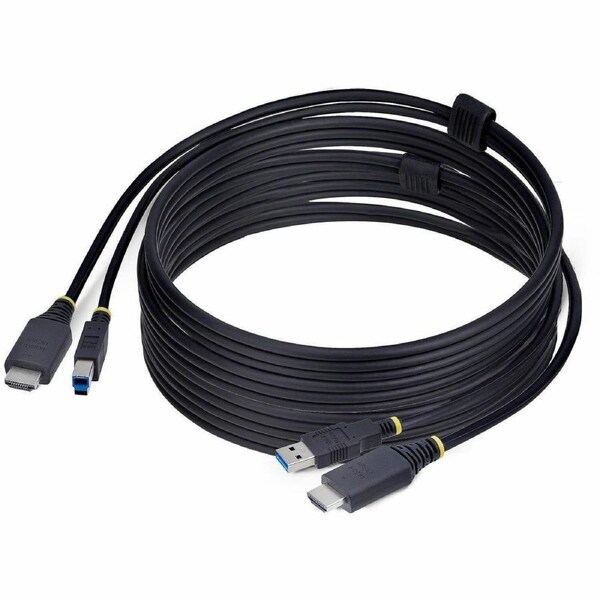 StarTech.com 10ft (3m) HDMI and USB 5Gbps KVM Cable, Up to 4K 60Hz, HDMI 2.0 and USB Combo Cable for KVM Switch - KVM cable connects a computer to a