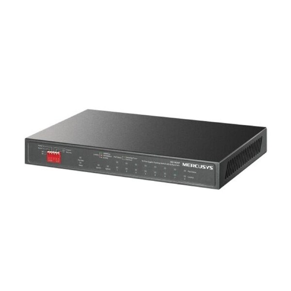 Mercusys MS110CMP 8-Port 10/100 Mbps + 2-Port Gigabit Desktop Switch with 8-Port PoE+