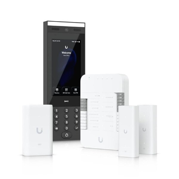 Ubiquiti G3 Gate Starter Kit, Come With 1x Gate Hub, 1x G3 Intercom, 1x PoE++ adapter, 2x 2-wire PoE Extenders, Ove Twisted Pair Extender For Access